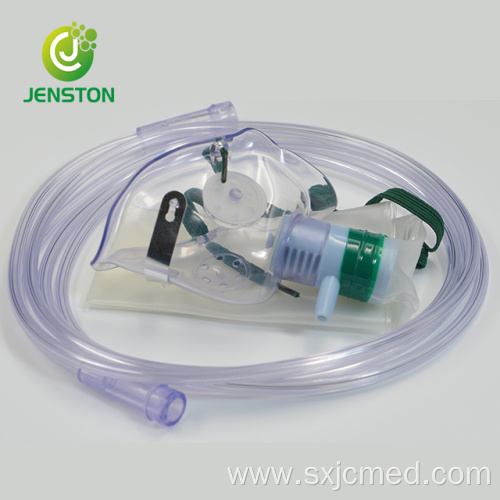 Disposable oxygen mask with non-rebreathing bag
